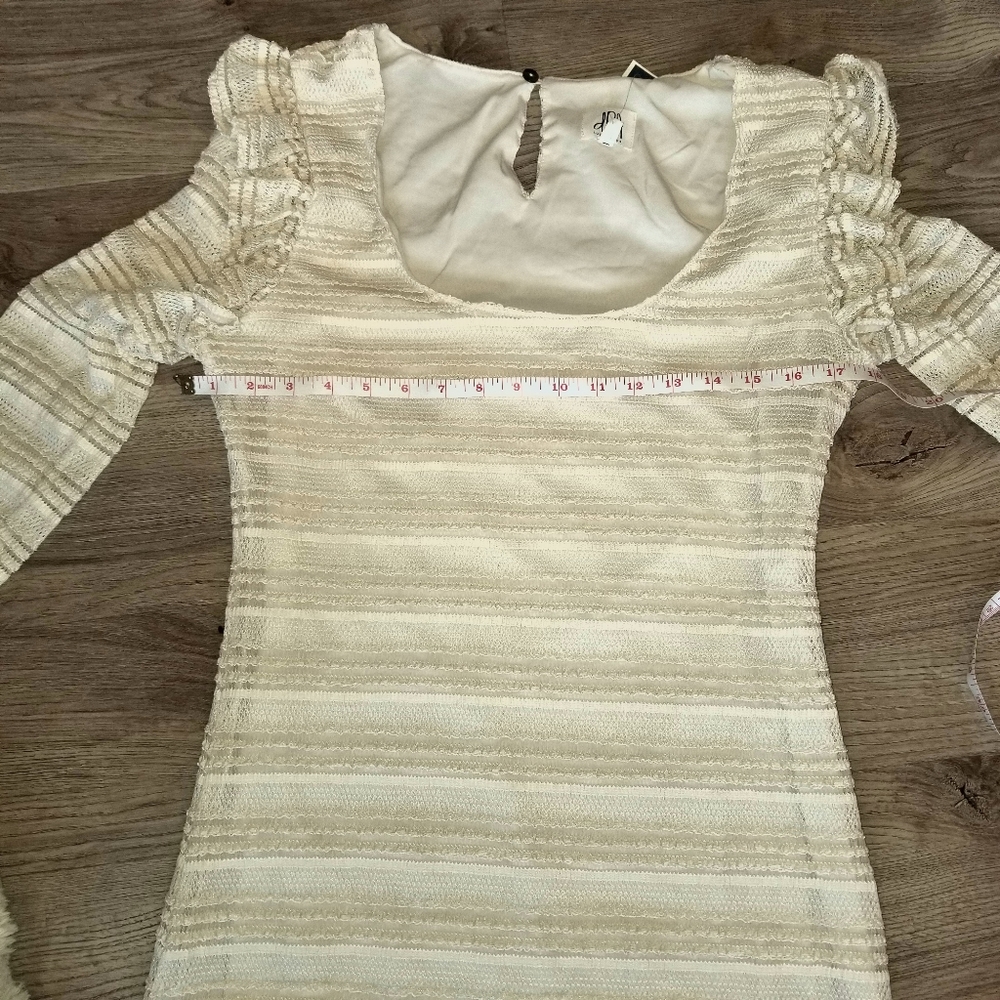 Dra Los Angeles Lace Ribbed Longsleeve Maxi Sweater Dress - Picture 7 of 16